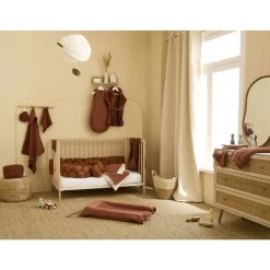 Cape de bain tablier en bambou - toffee