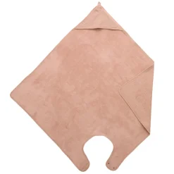 Cape de bain tablier en bambou et gaze mocha