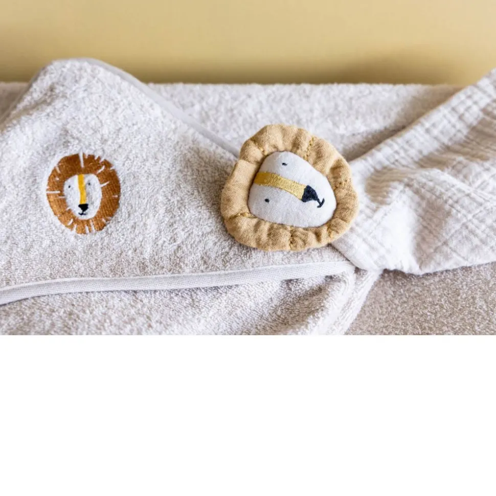 Cape de bain 75x75cm - aura lion