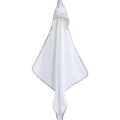 Cape de bain 75x75 cm avec gant perle étoile