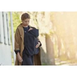 Cape pour porte bébé noir