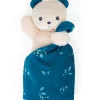 Carre douceur doudou ours noctambule 17cm