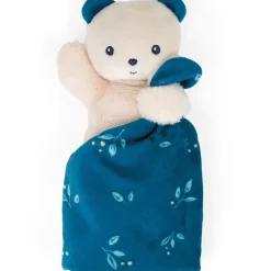 Carre douceur doudou ours noctambule 17cm