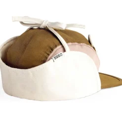 Casquette anti-uv ourson - rose et brun 2/6 ans