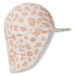 Casquette uv 1-2 ans léopard beige