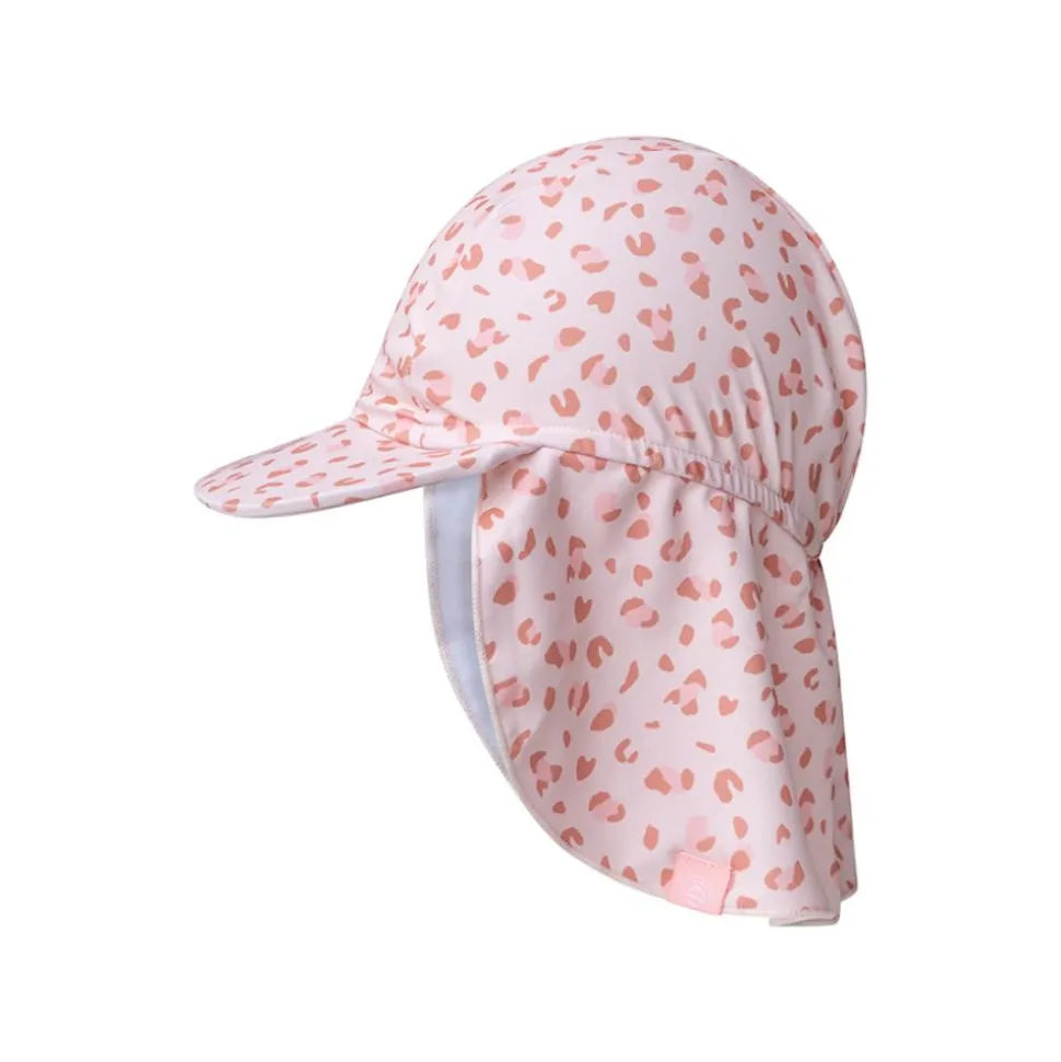Casquette uv 1-2 ans léopard rose
