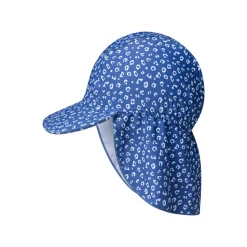 Casquette uv léopard bleu 1-2 ans