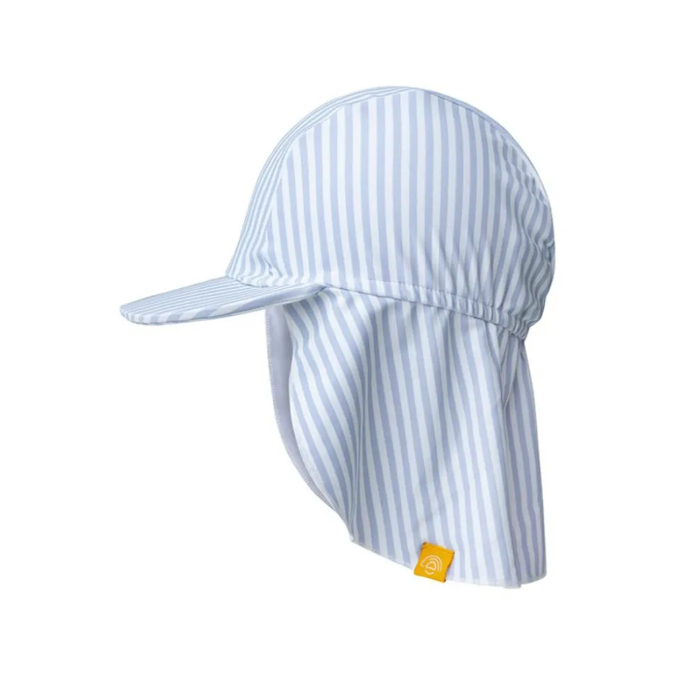 Casquette uv rayures bleues 1-2 ans