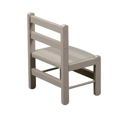 Chaise basse laque gris clair