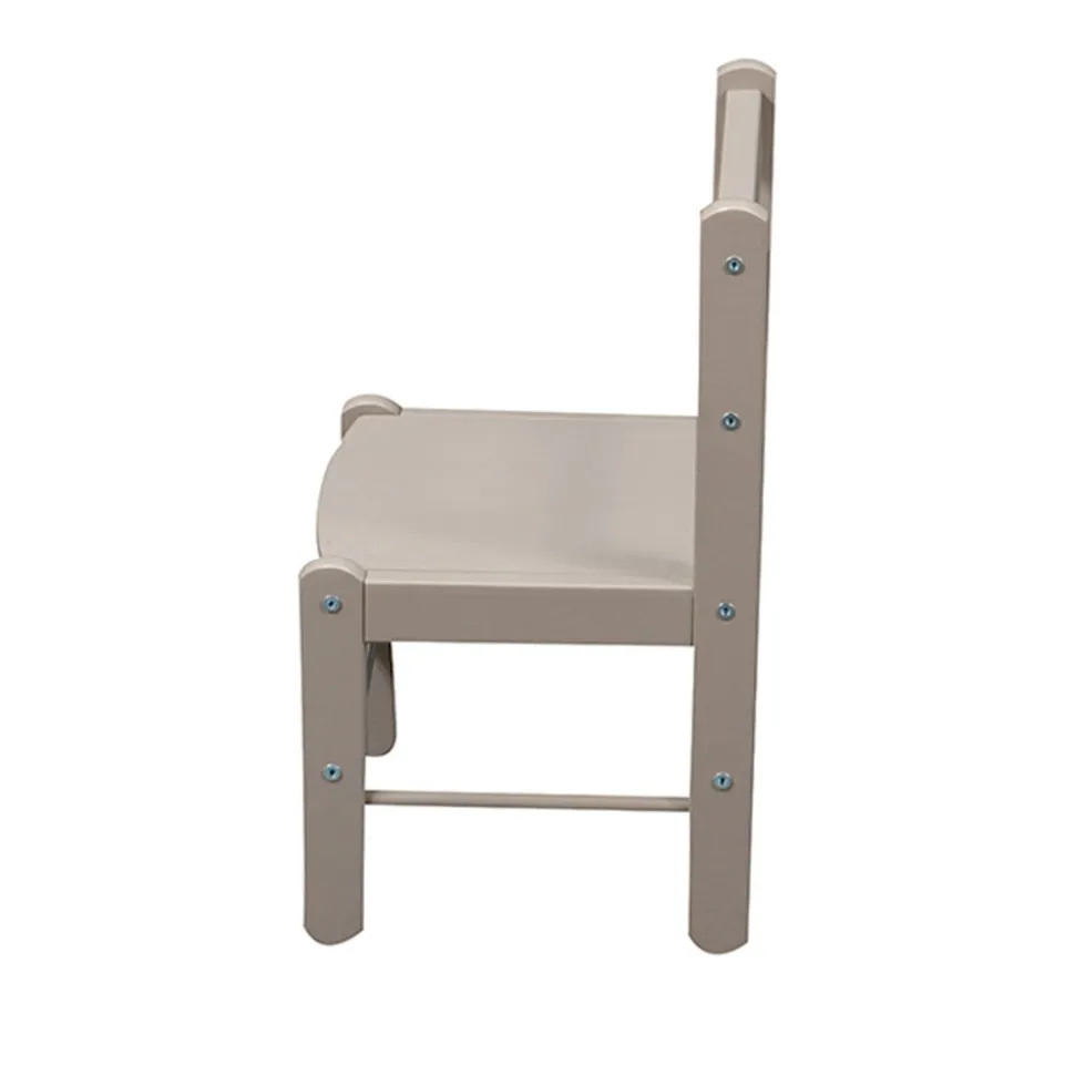 Chaise basse laque gris clair