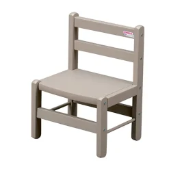 Chaise basse laque gris clair