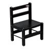Chaise basse laque noir