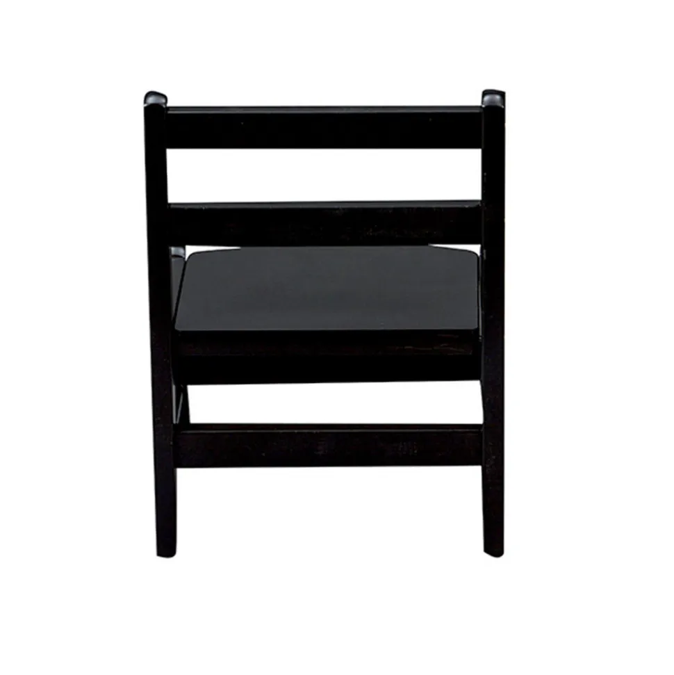 Chaise basse laque noir