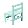 Chaise basse laque vert mint