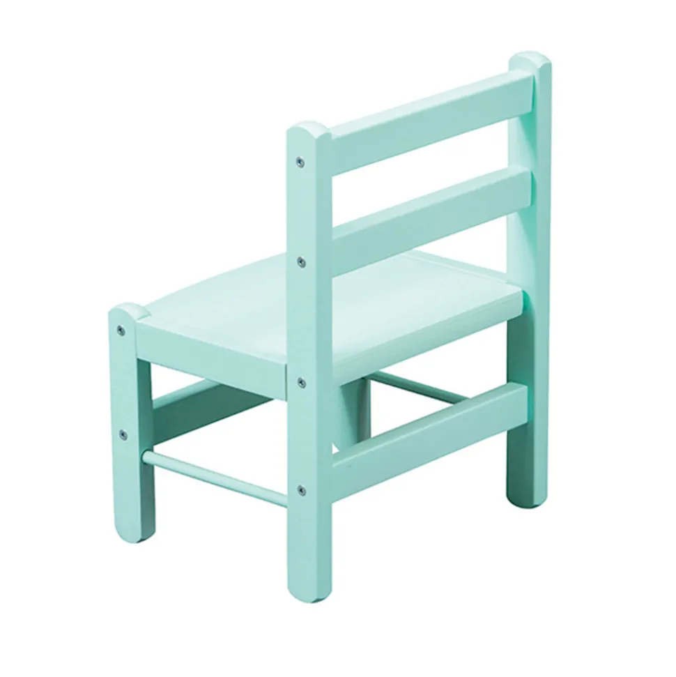 Chaise basse laque vert mint