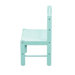 Chaise basse laque vert mint