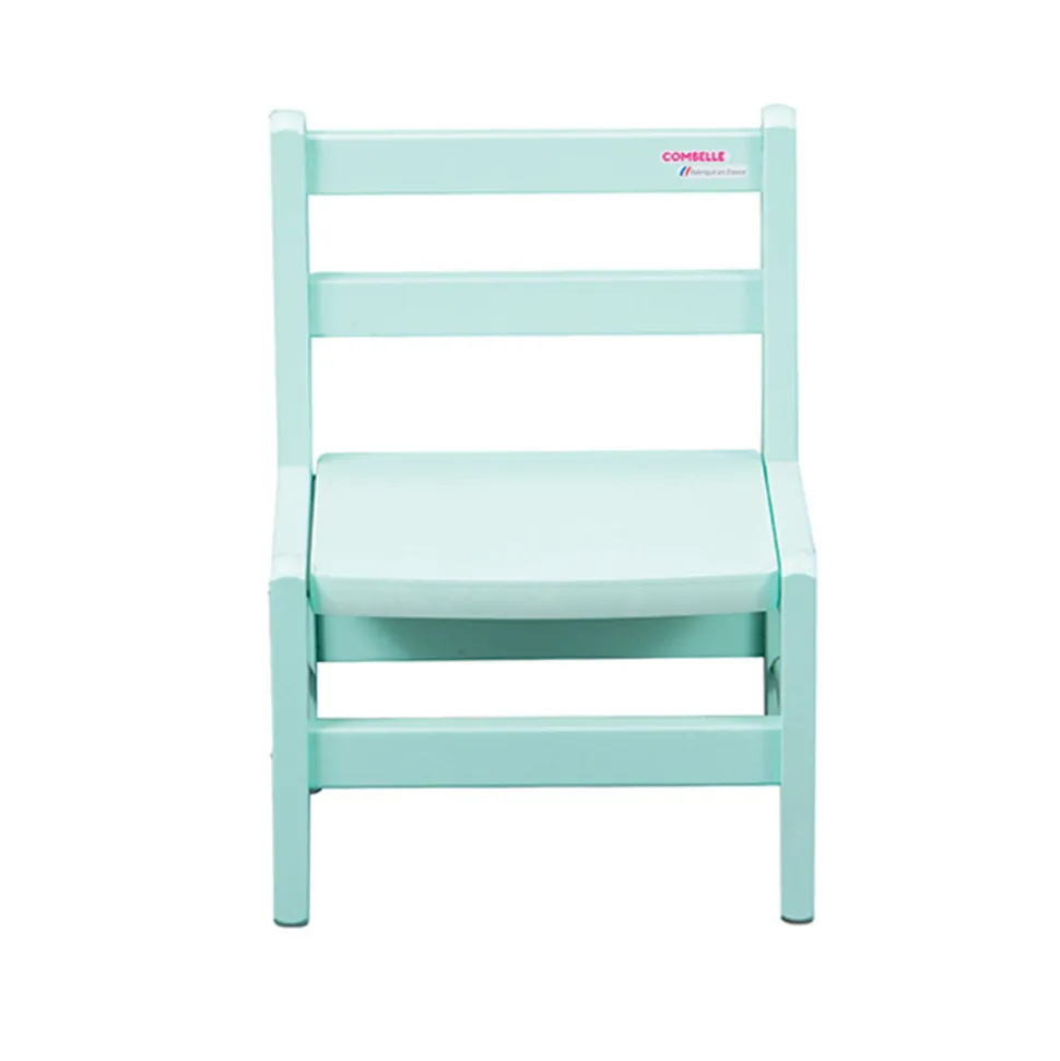 Chaise basse laque vert mint