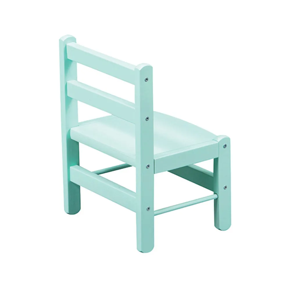Chaise basse laque vert mint