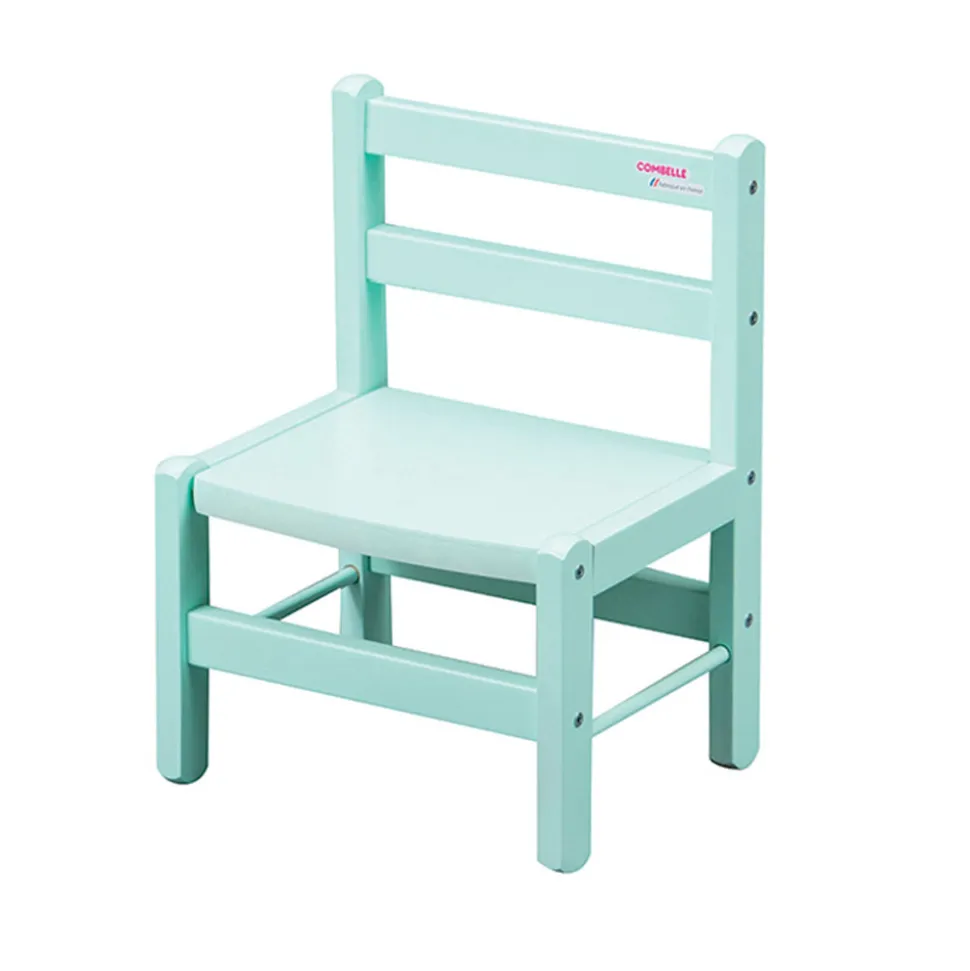 Chaise basse laque vert mint