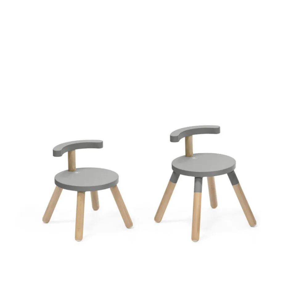 Chaise enfant mutable gris tempête
