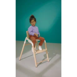 Chaise haute bébé giraffe hêtre