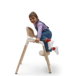 Chaise haute bébé giraffe hêtre