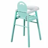 Chaise haute bébé lili vert mint