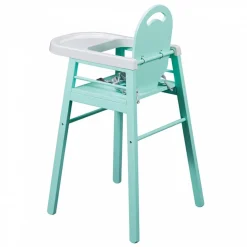 Chaise haute bébé lili vert mint