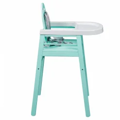 Chaise haute bébé lili vert mint