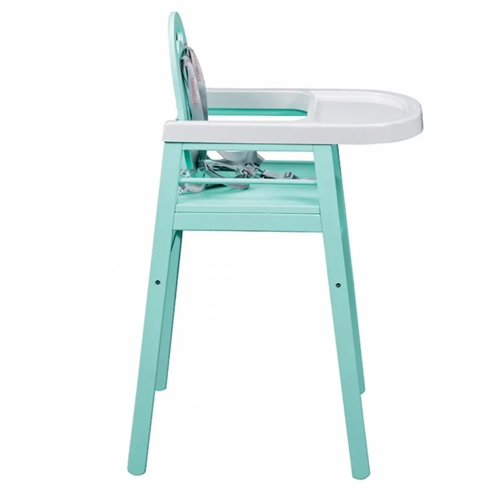 Chaise haute bébé lili vert mint