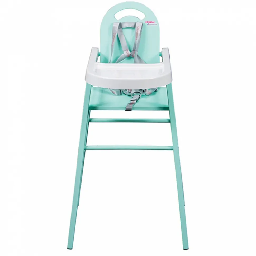 Chaise haute bébé lili vert mint
