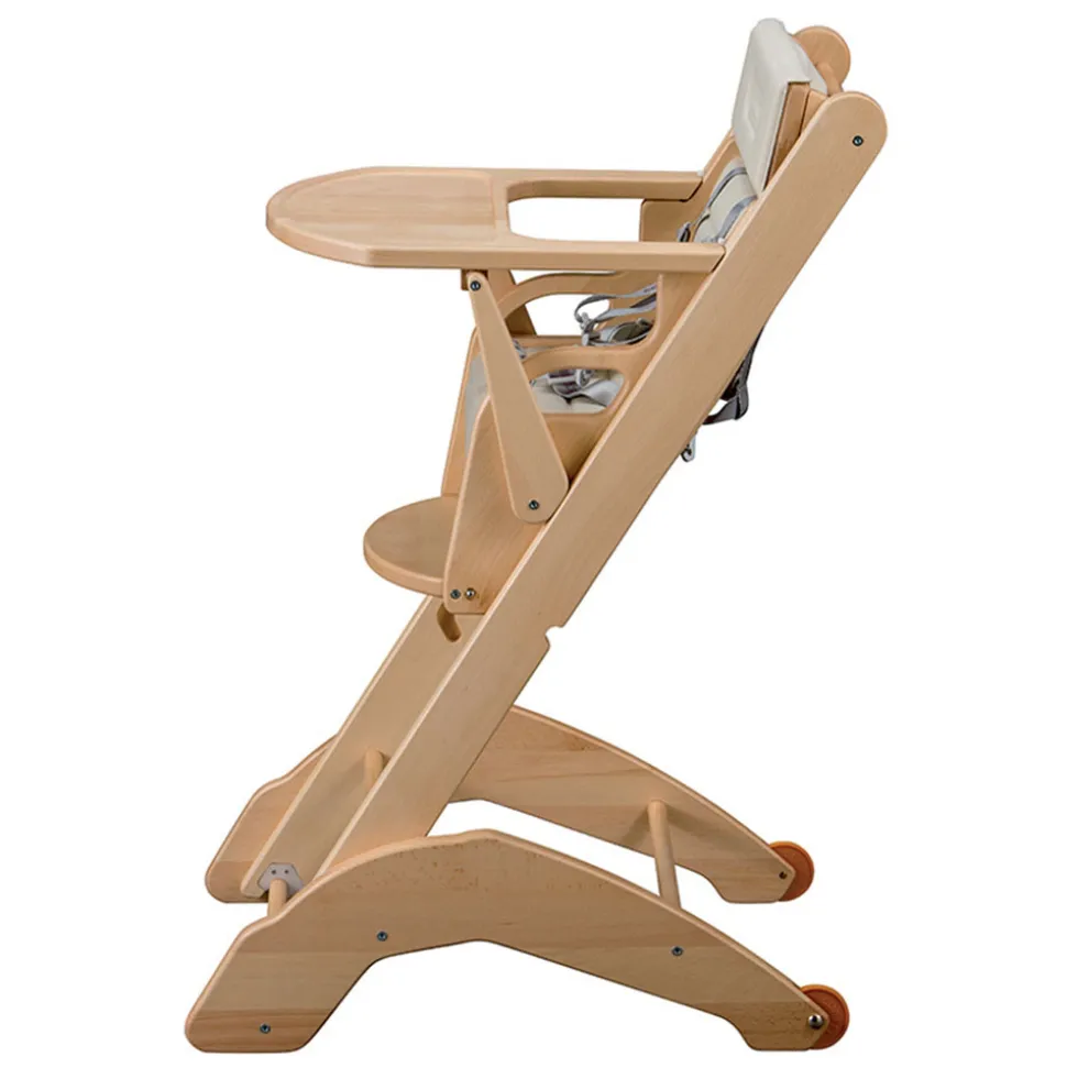 Chaise haute bébé manon vernis naturel
