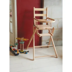 Chaise haute bébé sarah extra-pliante hybride fuschia