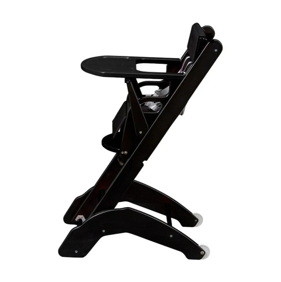 Chaise haute bébé évolutive manon laqué noir