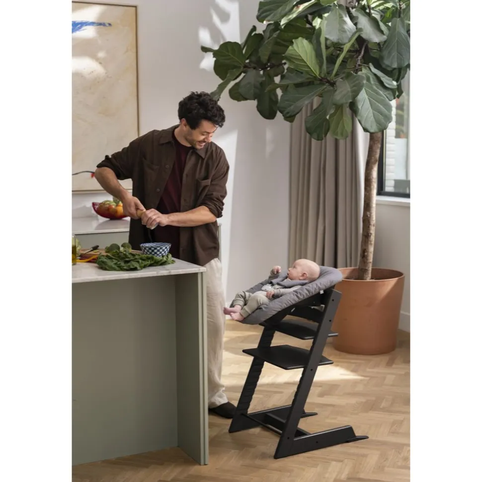 Chaise haute bébé évolutive tripp trapp noire