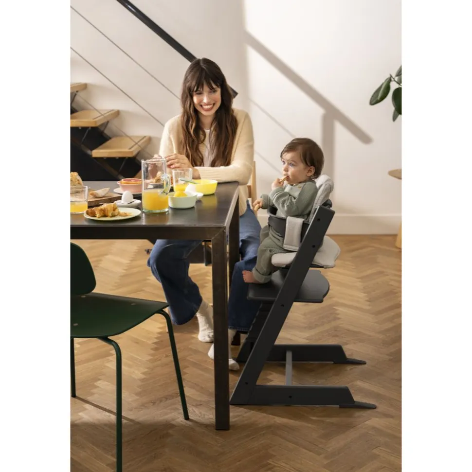 Chaise haute bébé évolutive tripp trapp noire