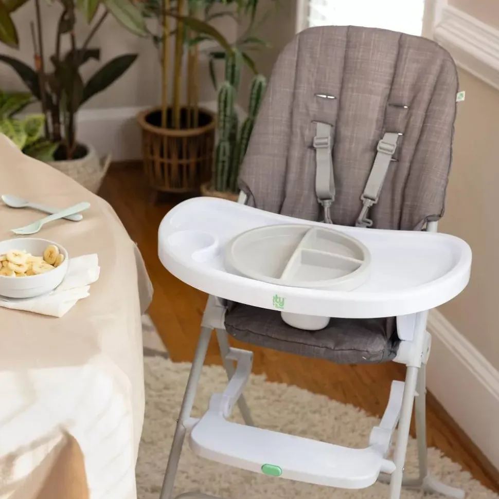Chaise haute compacte sun valley grise