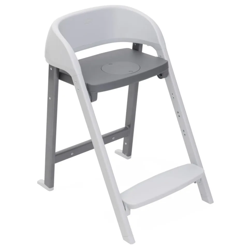 Chaise haute crescendo up 2 en 1steel cloud re_lux avec siège de naissance