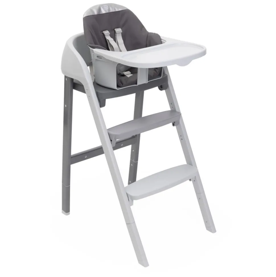 Chaise haute crescendo up steel cloud re_lux + kit tour d'observation crescendo up grey