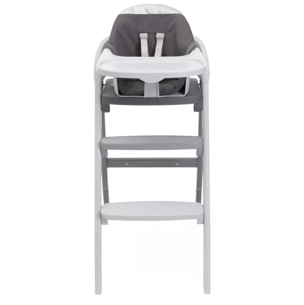 Chaise haute crescendo up steel cloud re_lux + kit tour d'observation crescendo up grey