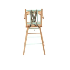 Chaise haute en bois andré hybride vert mint