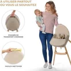 Chaise haute fini 2 beige