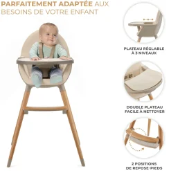 Chaise haute fini 2 beige