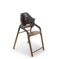 Chaise haute giraffe bébé bois foncé