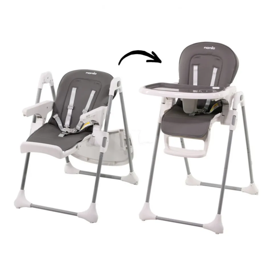 Chaise haute lucie grise