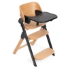 Chaise haute meraviglia ebony + coussin de siège meraviglia sandshell