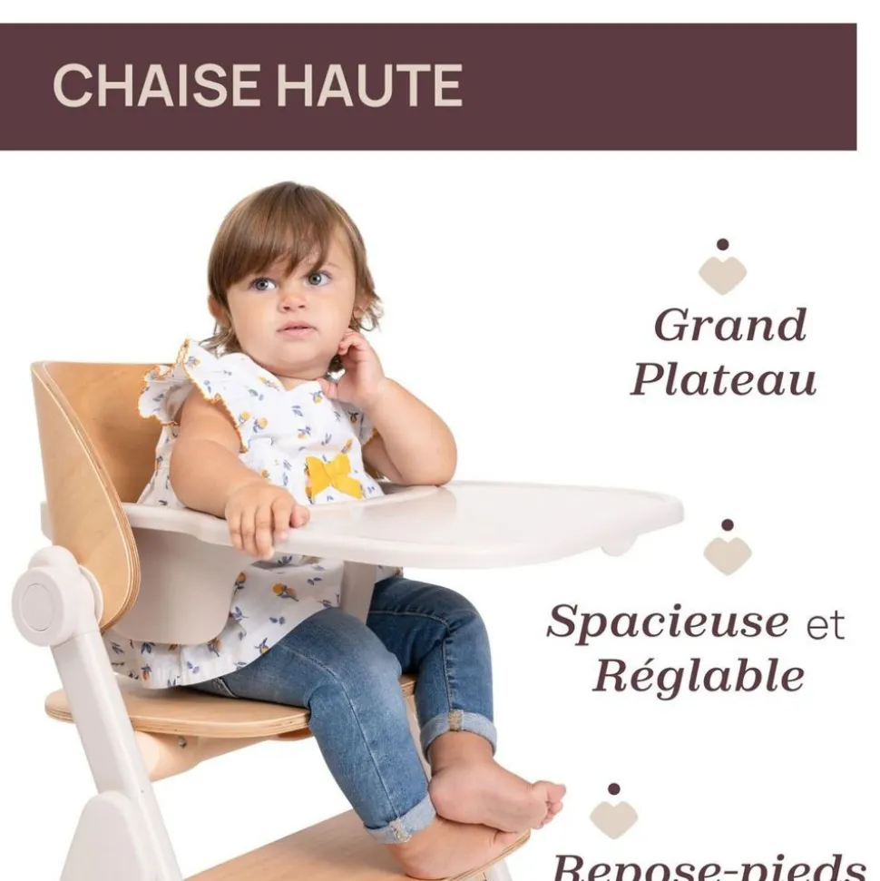 Chaise haute meraviglia ebony