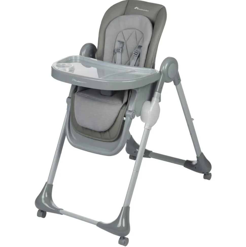 Chaise haute olea mineral gray
