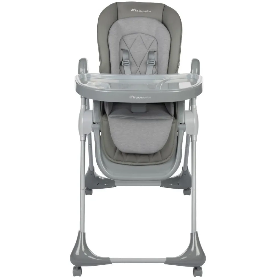 Chaise haute olea mineral gray