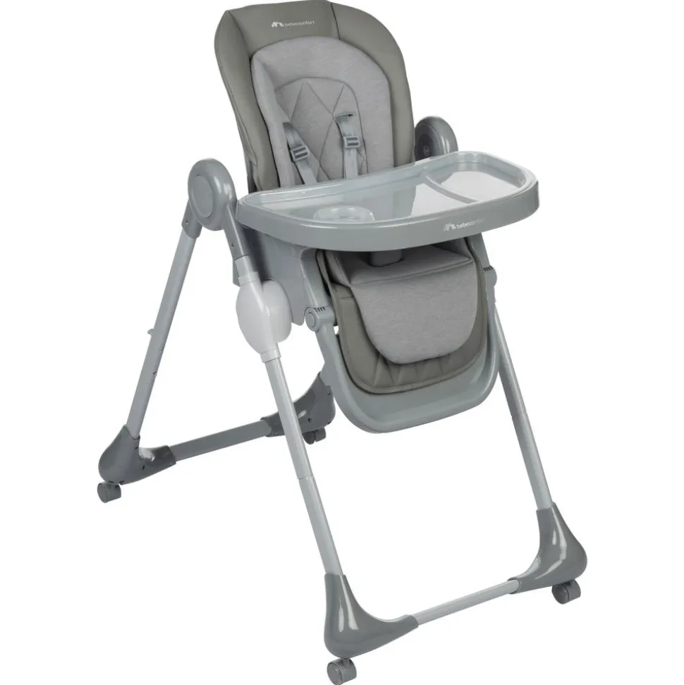Chaise haute olea mineral gray